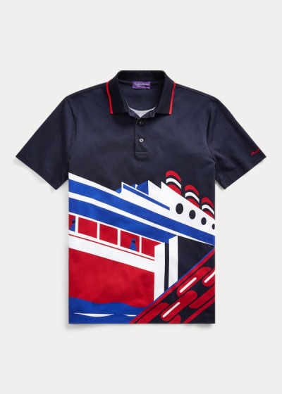 Men's Ralph Lauren Custom Slim Fit Piqué Polos | 518647LCZ